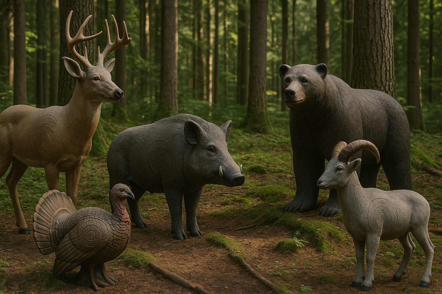 3D Tiere Bogenschiessen