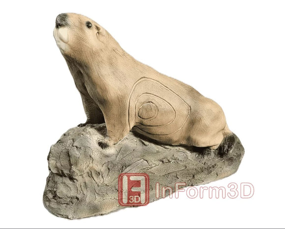 InForm3D Murmeltier, spähend