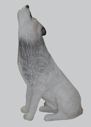 Leitold weißer Wolf, sitzend & heulend