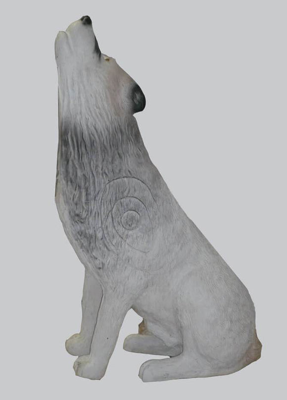 Leitold weißer Wolf, sitzend & heulend