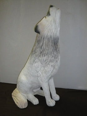 Leitold weißer Wolf, sitzend & heulend - 0