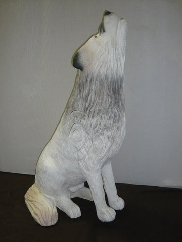 Leitold weißer Wolf, sitzend & heulend - 0