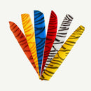 Bearpaw Naturfeder volle Länge zebra-1