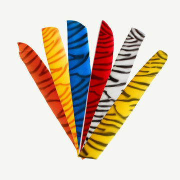 Bearpaw Naturfeder volle Länge zebra