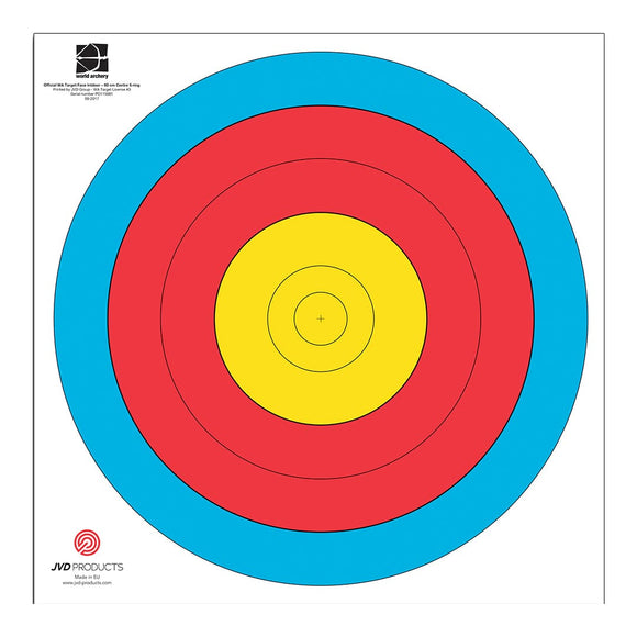 JVD Target Face FITA 80cm 5-Ring