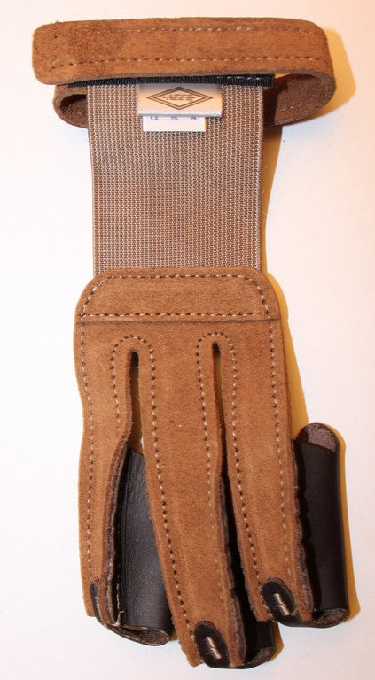 Zweifinger-Bogenschießhandschuh Aus Kunstleder – Verstellbar, Atmungsaktiv, Rutschfest Für Anfänger & Profis