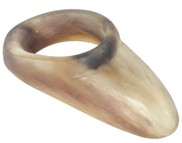 White Feather Daumenring aus Horn