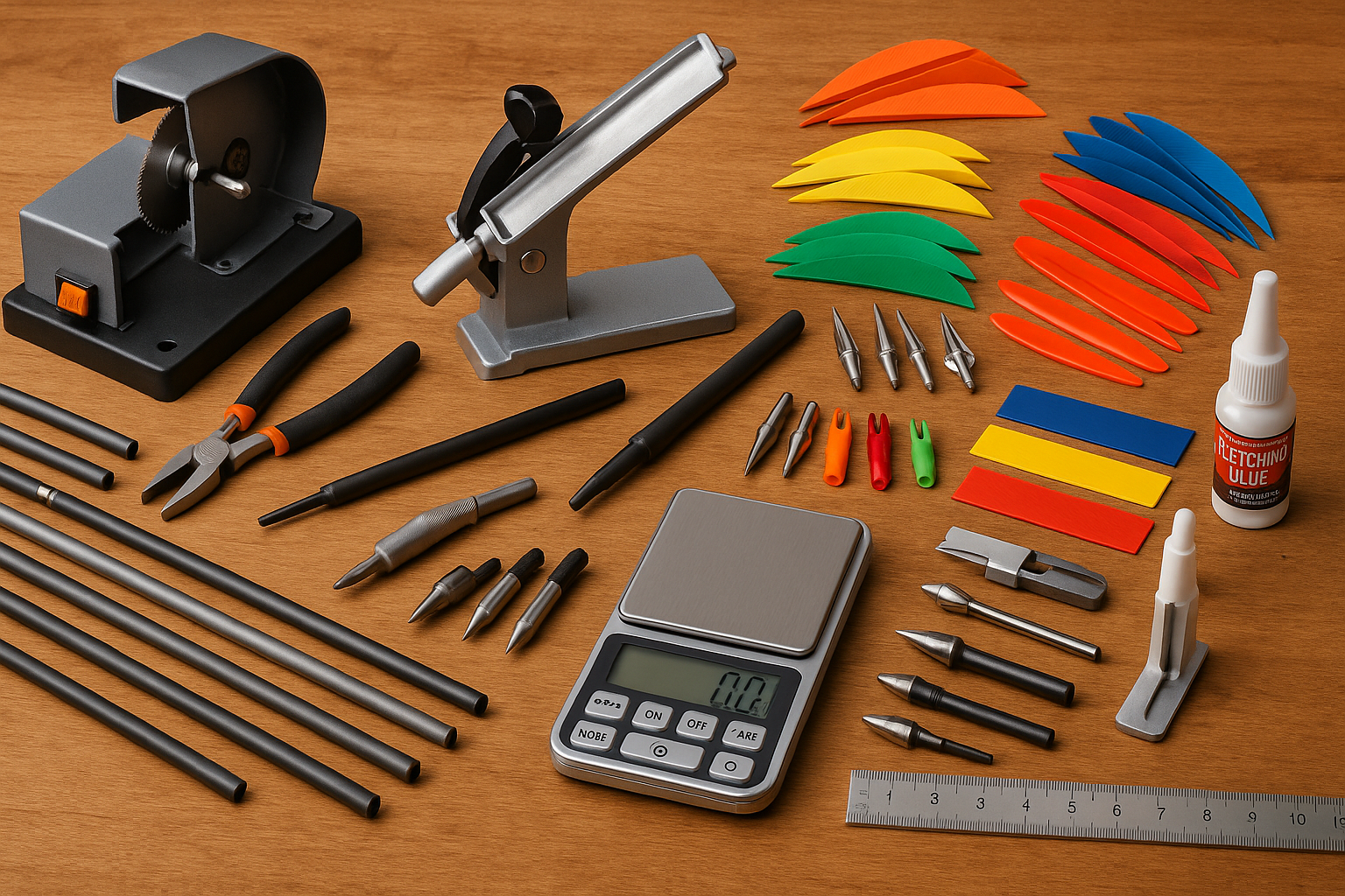 Archery Tools for Arrow building