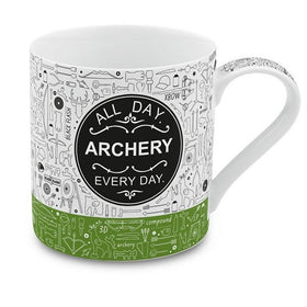 Porseleinen mok Archery All Day