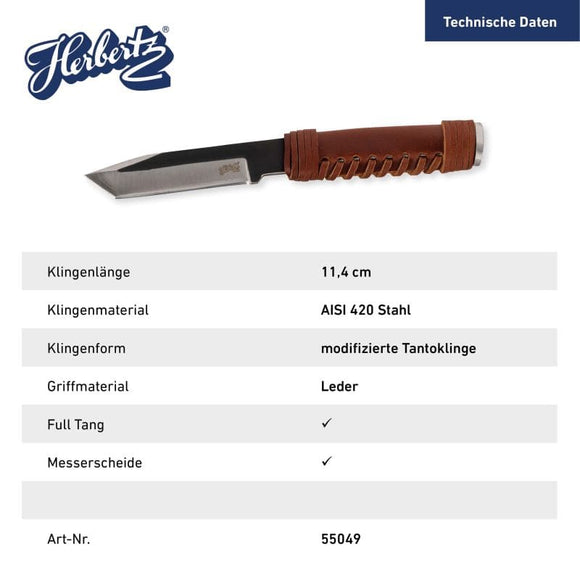 Herbertz Gürtelmesser, braun
