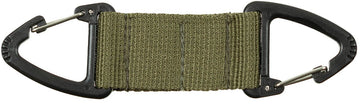 Doppelhalter mit Karabinerhaken oliv