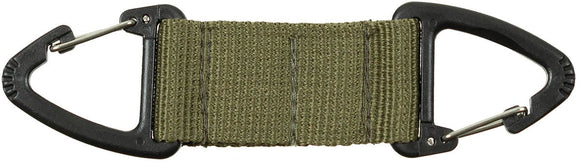 Doppelhalter mit Karabinerhaken oliv