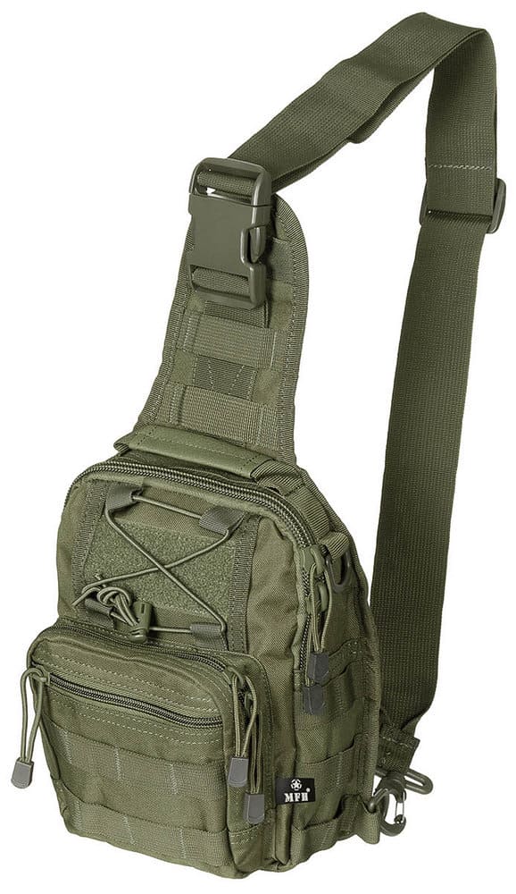 Schulter-Umhängetasche "MOLLE" mit verstellbarem, abnehmbarem Schultergurt