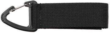 Schwarzer universal Gürtelhalter mit Karabinerhaken
