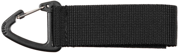 Schwarzer universal Gürtelhalter mit Karabinerhaken