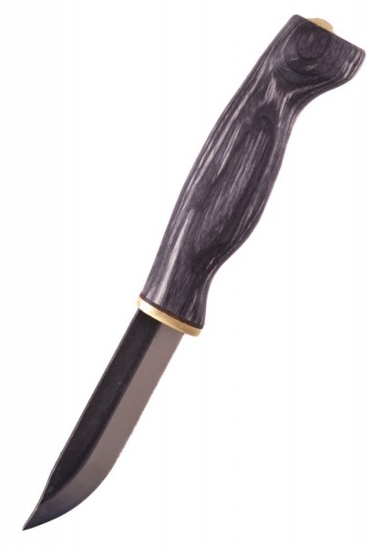 Wood Jewel Jagdmesser mit schwarzem Griff.