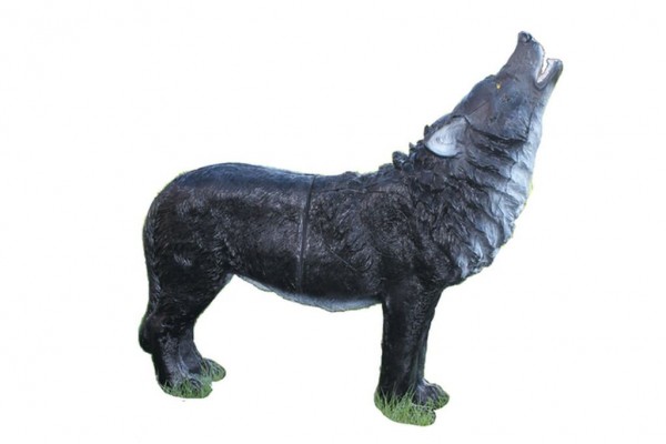 Franzbogen-3D-Tier-heulender-Wolf