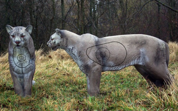 3D-Tier stehender Puma von NaturFoam 